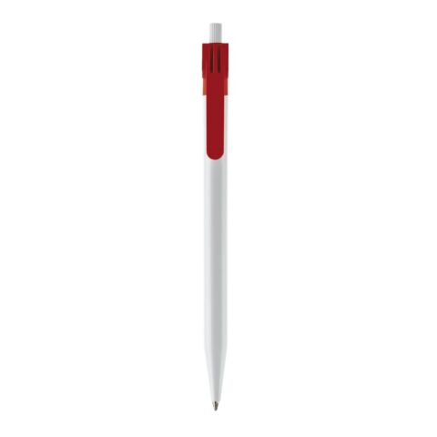 Stylo Futurepoint Opaque Blanc-Rouge / blanc | Sérigraphie 1 couleur | dans le prolongement du clip | 50 mm x 25 mm | non disponible