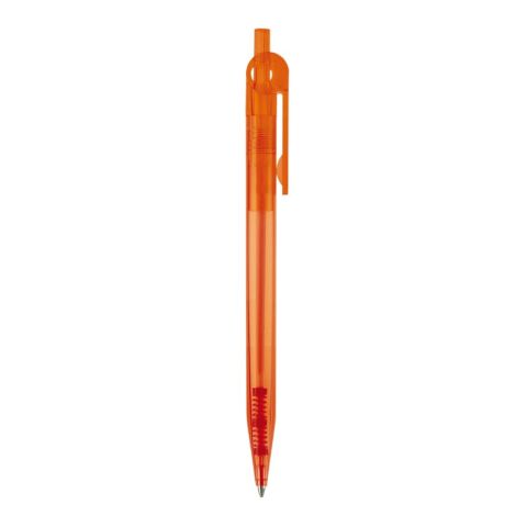 Stylo Futurepoint Transparent Orange-Orange | Sérigraphie 1 couleur | à 270 degrés du clip | 50 mm x 25 mm | non disponible