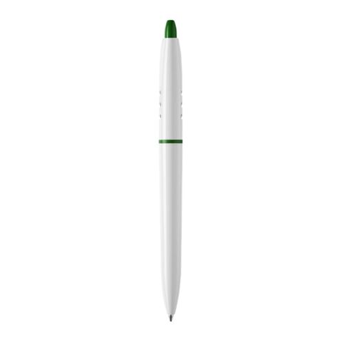 Stylo S30 opaque Blanc-Vert foncé | Sérigraphie 1 couleur | dans le prolongement du clip | 40 mm x 25 mm | non disponible