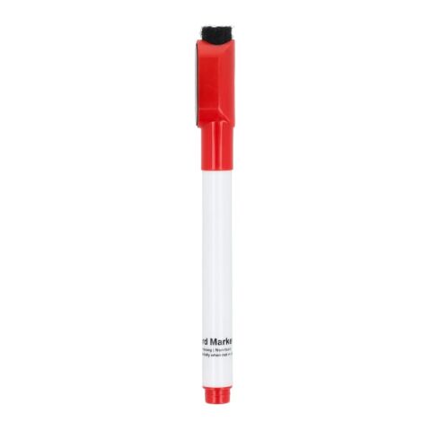 Marqueur pour tableau blanc avec aimant et raclette Rouge / blanc | sans marquage | non disponible | non disponible