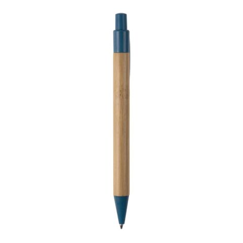  Stylo bille en bambou et paille de blé Bleu / Blanc | sans marquage | non disponible | non disponible | non disponible
