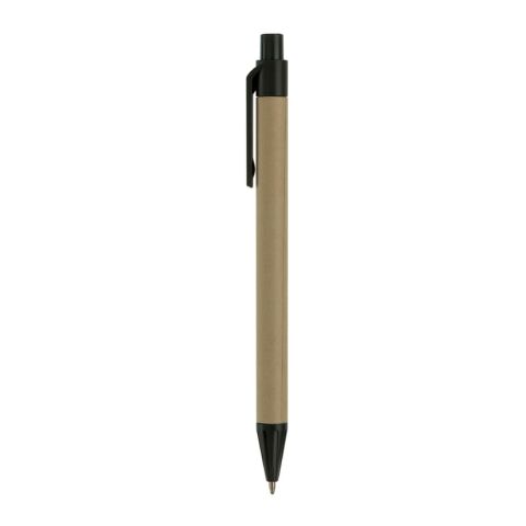 Stylo bille carton recyclé Noir | sans marquage | non disponible | non disponible | non disponible