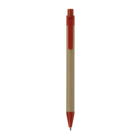 Stylo bille carton recyclé Rouge / blanc | sans marquage | non disponible | non disponible | non disponible