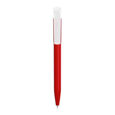 Stylo S45 Bio opaque Rouge / blanc-Blanc | Sérigraphie 1 couleur | À 180 degrés du clip | 45 mm x 25 mm | non disponible
