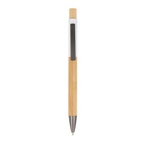Stylo-bille Madrid bambou Blanc | sans marquage | non disponible | non disponible | non disponible