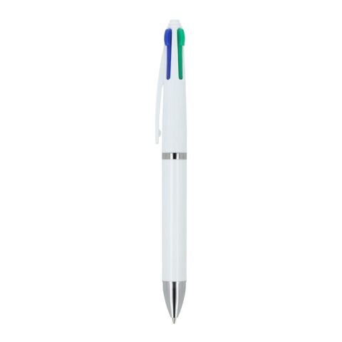 Stylo 4 couleurs Blanc | sans marquage | non disponible | non disponible