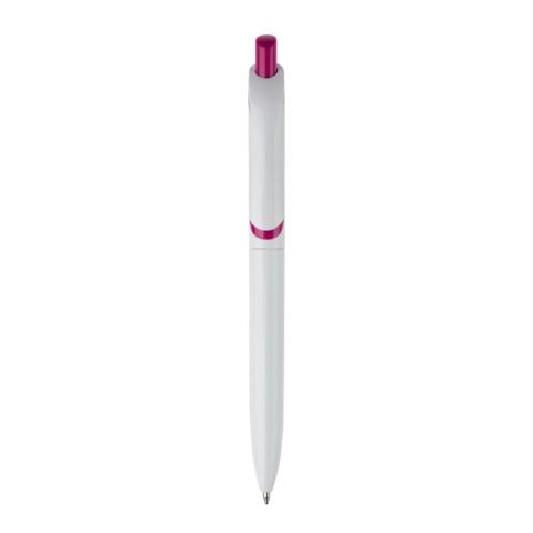 Stylo bille Click Shadow Fabriqué en Allemagne Blanc-Rose foncé | Tampographie 1 couleur | à 90 degrés du clip | 40 mm x 8 mm | non disponible