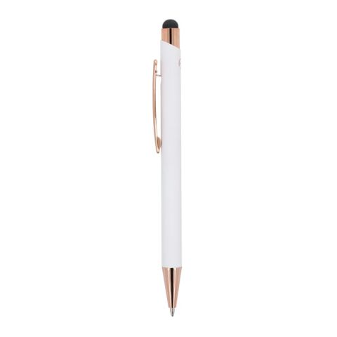 Stylo à bille Prague or rose R-AL Blanc | sans marquage | non disponible | non disponible