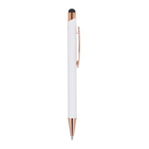 Stylo à bille Prague or rose R-AL Blanc | sans marquage | non disponible | non disponible