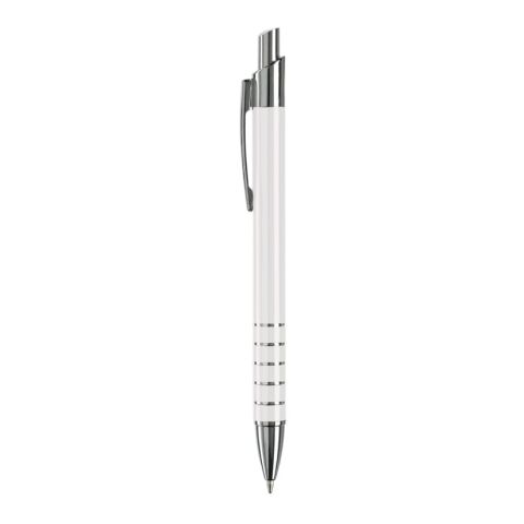 Stylo Talagante 5 anneaux Blanc | Tampographie 1 couleur | à 90 degrés du clip | 50 mm x 8 mm | non disponible