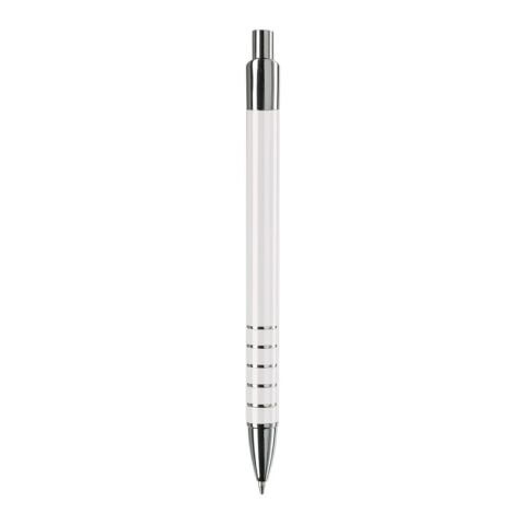 Stylo Talagante 5 anneaux Blanc | Tampographie 1 couleur | dans le prolongement du clip | 30 mm x 8 mm | non disponible