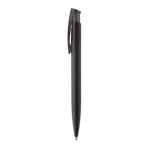 Stylo Avalon Soft-touch Noir | Tampographie 1 couleur | sur le clip | 35 mm x 8 mm | non disponible