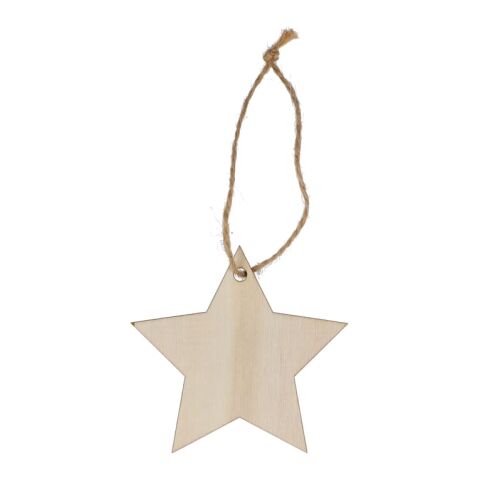 Ornement de Noël en bois en forme d&#039;étoile Nature | sans marquage | non disponible | non disponible