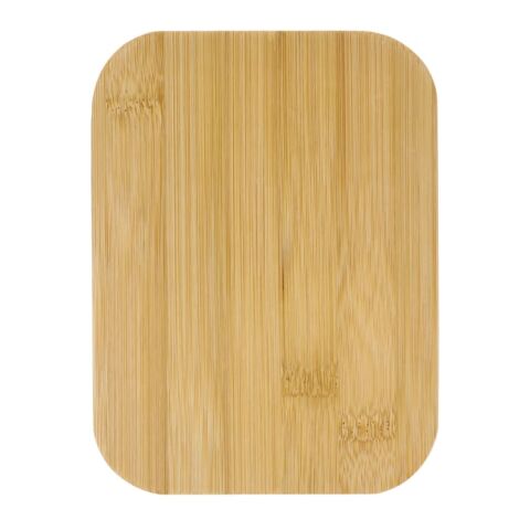 Boîte à lunch en acier inoxydable avec couvercle en bambou Argent | sans marquage | non disponible | non disponible