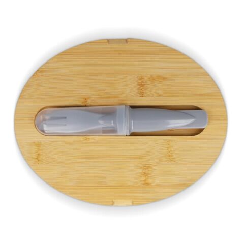 Lunchbox R-PP &amp; bambou avec couverts - 1L Gris | sans marquage | non disponible | non disponible | non disponible