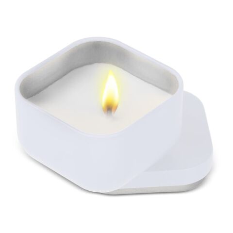 Bougie végétale parfumée Ananda en étain recyclé Blanc | sans marquage | non disponible | non disponible