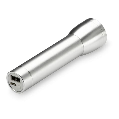 Powerbank lampe torche 2200mAh Argent | sans marquage | non disponible | non disponible | non disponible