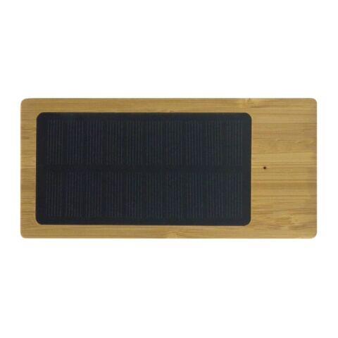  Powerbank bambou solaire 8.000mAh Nature | sans marquage | non disponible | non disponible | non disponible