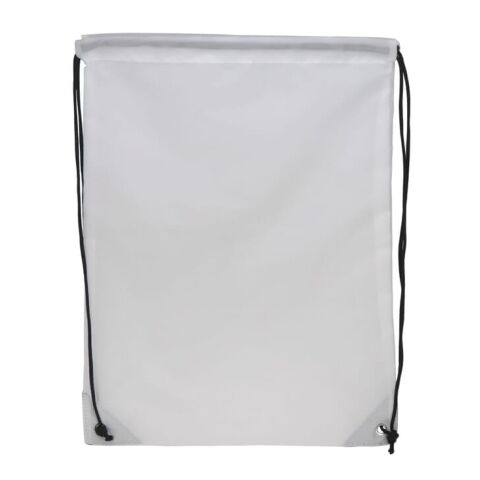 Sac à cordon 210T RPET Blanc | sans marquage | non disponible | non disponible | non disponible