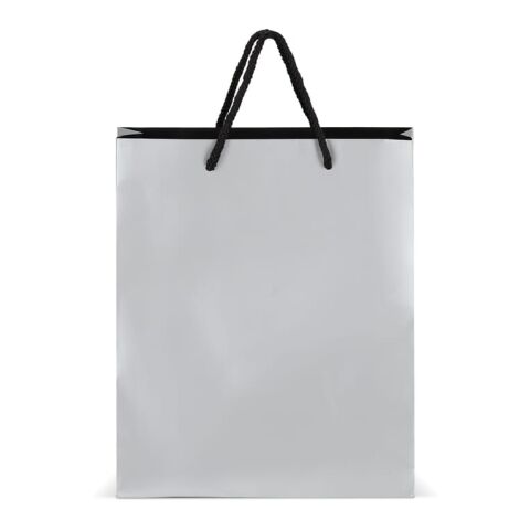 Sac cadeau en papier FSC 24 x 10 x 30cm 200g/m² Argent | sans marquage | non disponible | non disponible