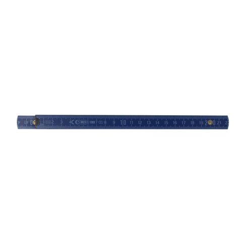 Règle pliante en bois 2m premium peinte Bleu foncé | Tampographie 1 couleur | côté 2 | 65 mm x 25 mm | non disponible