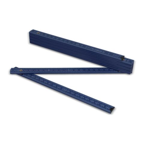 Règle pliante en bois 2m premium peinte Bleu foncé | sans marquage | non disponible | non disponible | non disponible