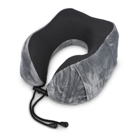 Oreiller de voyage profilé en mousse à mémoire de forme avec housse en EVA Gris | sans marquage | non disponible | non disponible