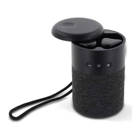Wireless speaker William with TWS earbuds noir | sans marquage | non disponible | non disponible | non disponible