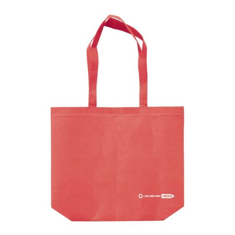 Sac R-PET 100g/m² Rouge / blanc | sans marquage | non disponible | non disponible | non disponible