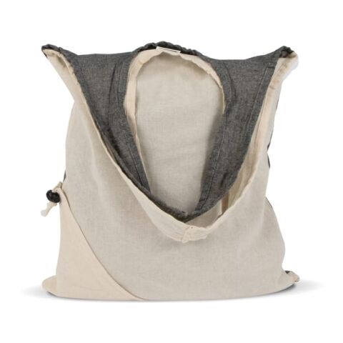Sac à provisions Coton recyclé OEKO-TEX® 140g/m² 38x42cm Gris ardoise | sans marquage | non disponible | non disponible | non disponible