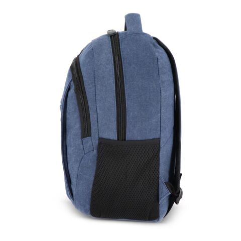 Sac à dos en toile de coton recyclé Harper Bleu foncé