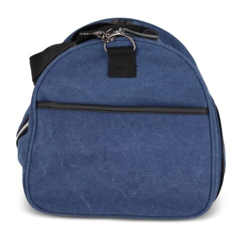 Sac de sport en toile de coton recyclée Harper Bleu foncé | sans marquage | non disponible | non disponible