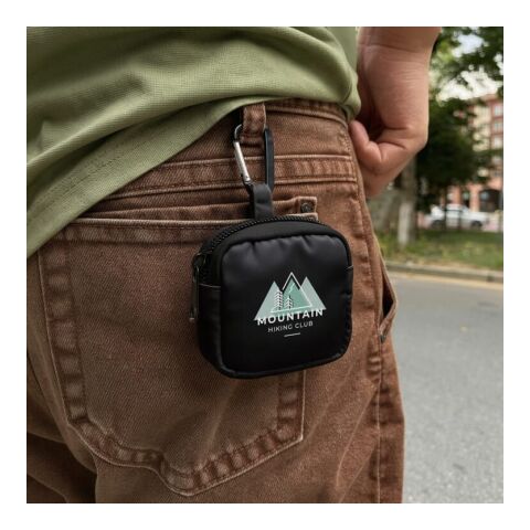 Pochette en nylon pour écouteurs 6,5 x 6 cm noir | sans marquage | non disponible | non disponible