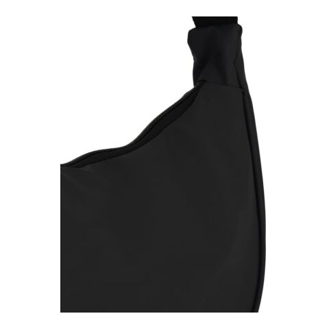 Sac à bandoulière demi-lune en R-PET 600D enduit de PU Noir | sans marquage | non disponible | non disponible