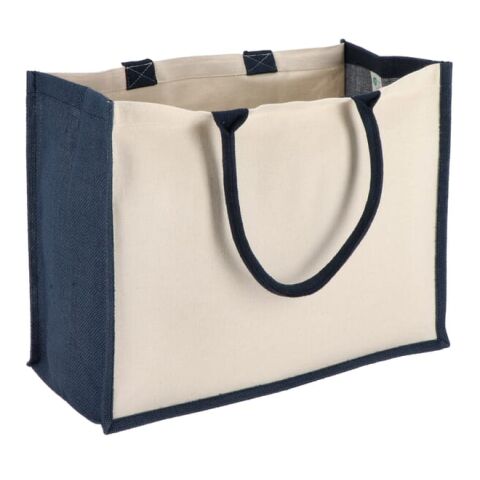 Jute-Cotton Sac fourre-tout OEKO-TEX® 42,5 x 19 x 32cm 320g/m² Bleu foncé | sans marquage | non disponible | non disponible