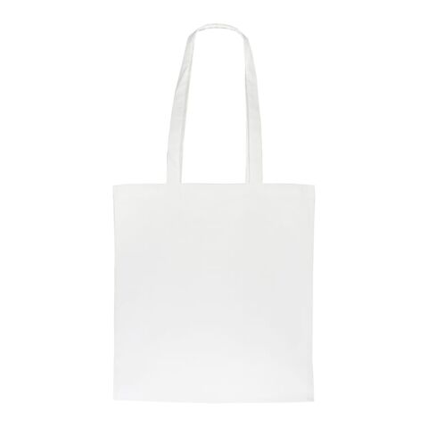Sac en coton bio couleur long 140g/m² 38x42 cm Blanc | sans marquage | non disponible | non disponible