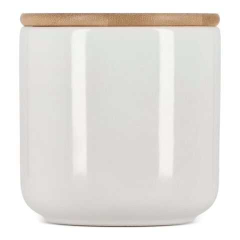 Boîte en céramique et bambou 550ml Blanc | sans marquage | non disponible | non disponible