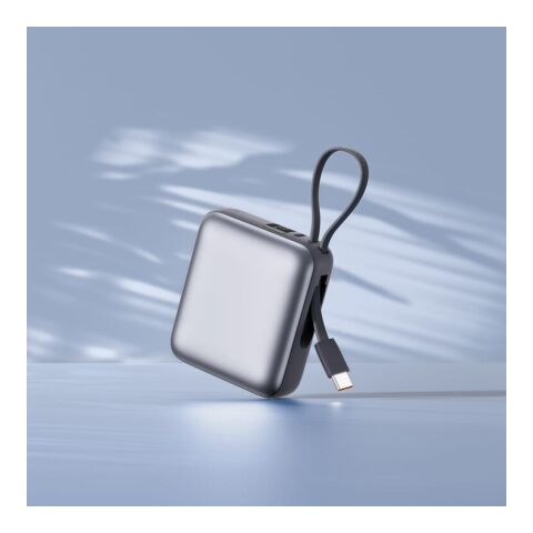 Nova Powerbank 22,5 W Power Delivery avec câbles intégrés 10 000 mAh Gris foncé | Impression Numérique | top | 45 mm x 35 mm