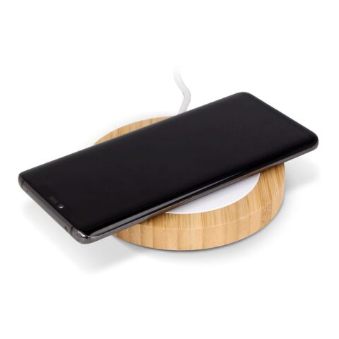 Chargeur sans fil bambou &amp; RABS 15W Blanc-Nature | sans marquage | non disponible | non disponible | non disponible