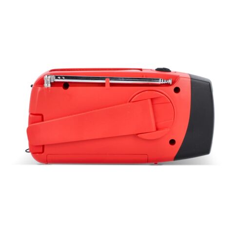 SafeSound Radio d'urgence solaire avec manivelle et powerbank Rouge / blanc | sans marquage | non disponible | non disponible