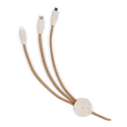 FSC cork 3 in 1 PD charging &amp; data cable Nature | sans marquage | non disponible | non disponible | non disponible