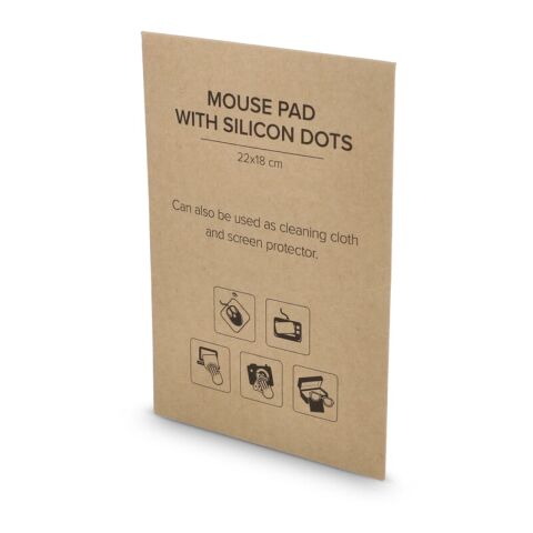 Tapis souris microfibre, picots silicone, 18 × 22 cm, sublimation. Blanc