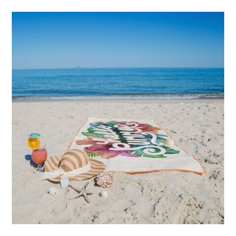 Serviette de plage R-PET à séchage rapide 100 × 180 cm, sublimation Orange | sans marquage | non disponible | non disponible