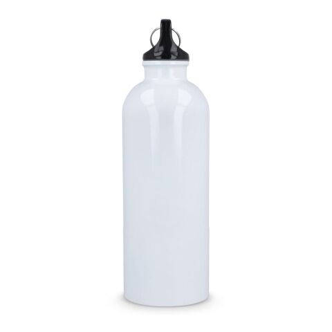 Bouteille à simple paroi en acier inoxydable recyclé, 500 ml Blanc
