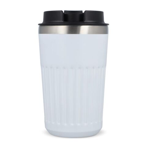 Thermos à café à emporter en acier inoxydable recyclé, 400 ml Blanc | sans marquage | non disponible | non disponible