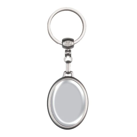 Porte-clés métal ovale Gris | sans marquage | non disponible | non disponible | non disponible