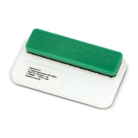 Badge aimanté 50x30mm Blanc