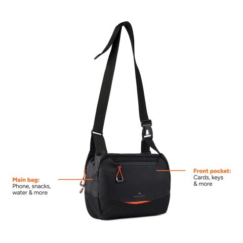 Sac à bandoulière 4L en RCS Nordic Drift Trail noir-orange | sans marquage | non disponible | non disponible