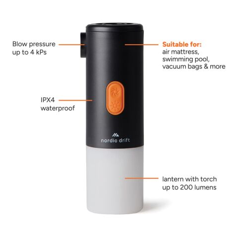 Lampe de camping avec pompe à air Nordic Drift Titan noir | sans marquage | non disponible | non disponible