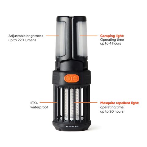 Lampe de camping anti-moustiques Nordic Drift Titan noir | sans marquage | non disponible | non disponible
